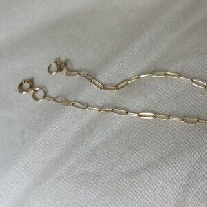 14k Gold bracelet thick chain